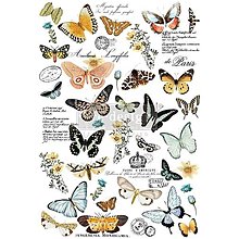 Papier - Transfer na nábytok Butterfly Dance - 15503645_