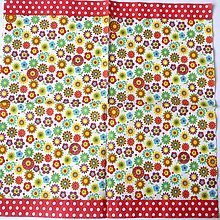 Papier - Kvietky a bodky - 15505930_