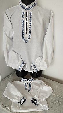 Pánske oblečenie - Veľkonočná košeľa pre otca a syna - 15505183_