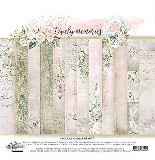 Papier - Scrapbook papier 12x12 Lovely Memories - 15507768_