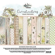 Papier - Scrapbook papier 8x8 Our adventures - 15507532_