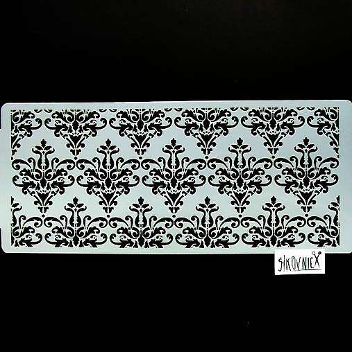 Šablóna - 40x17 cm - ornament, tapeta, folk