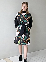 Šaty - Kvetované šaty REGINA dámske s vreckami - 15508271_