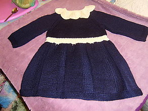 Detské oblečenie - Detské pletené šaty - 15509440_