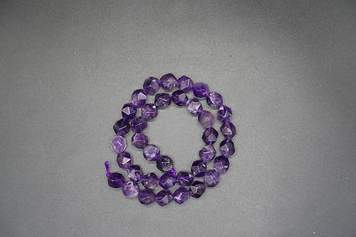 Minerály - Ametyst fazetovaný (37ks) 9-10x9-10 - 15509291_