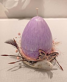Sviečky - Veľkonočné vajce veľké v hniezde 2 - 15506478_