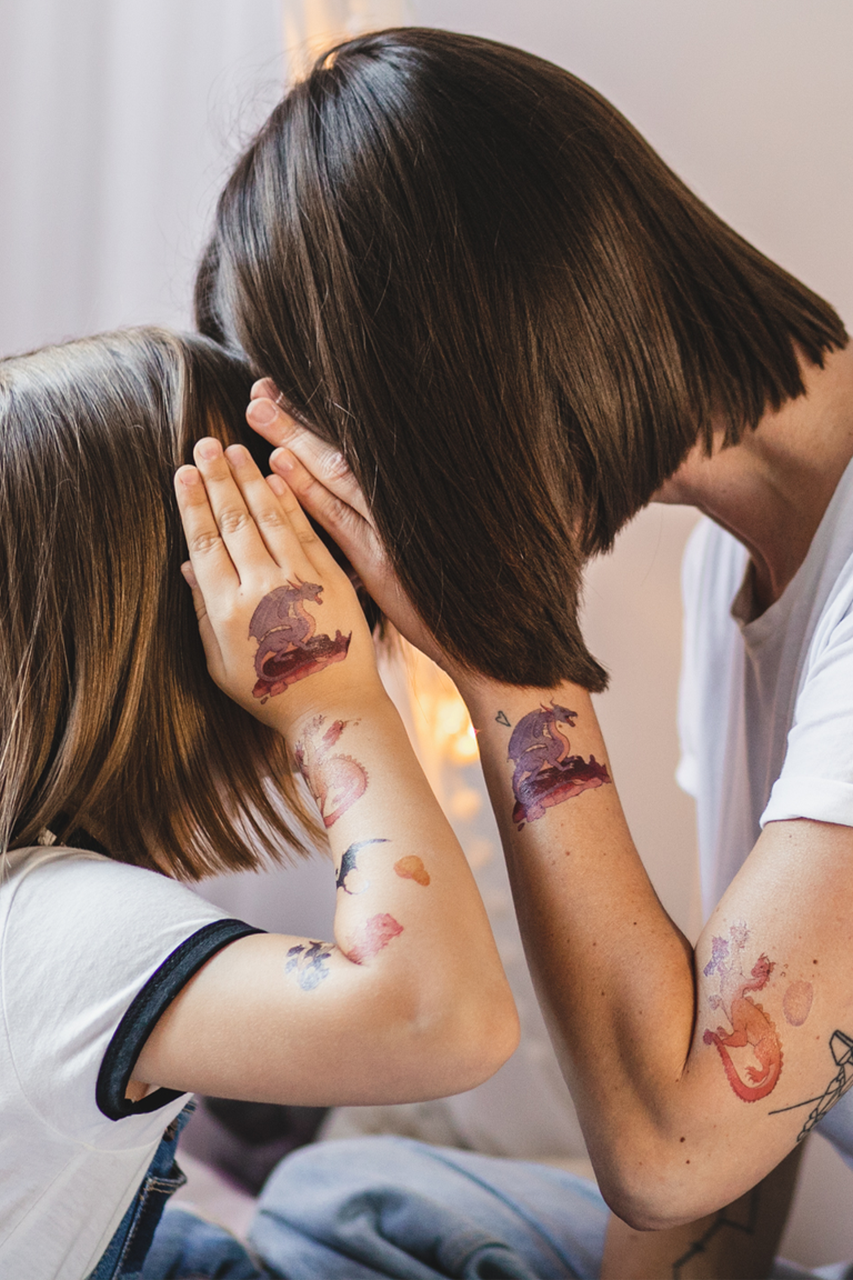 Dočasné tetovačky - Draci