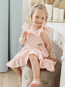 Detské oblečenie - Šaty PEONY - 15506882_