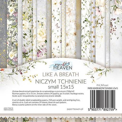 Papier - Scrapbook papier 6x6 Like a Breath - 15512304_