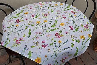 Úžitkový textil - Obrus jarné kvety - 15514173_