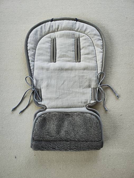 Detský textil - VLNIENKA  podložka ABC DESIGN salsa 4 storm 100% MERINO TOP SUPER WASH Grey 100% ľan šedý - 15511662_