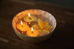 Svietidlá a sviečky - Plávajúce sviečky - KVAPKY - 15512408_