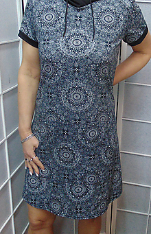 Šaty - Šaty s kapucí - mandaly S - XXXL - 15514052_