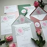 Ruža - svadobné oznámenie