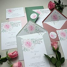 Papiernictvo - Ruža - svadobné oznámenie - 15513093_