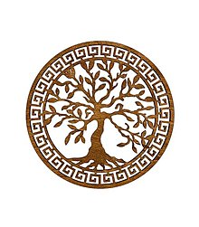 Obrazy - Výrez Stromu života 30cm (Orech) - 15511583_