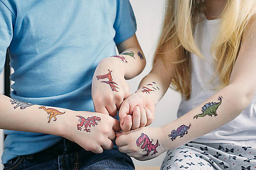 Dočasné tetovačky - Dinosaury
