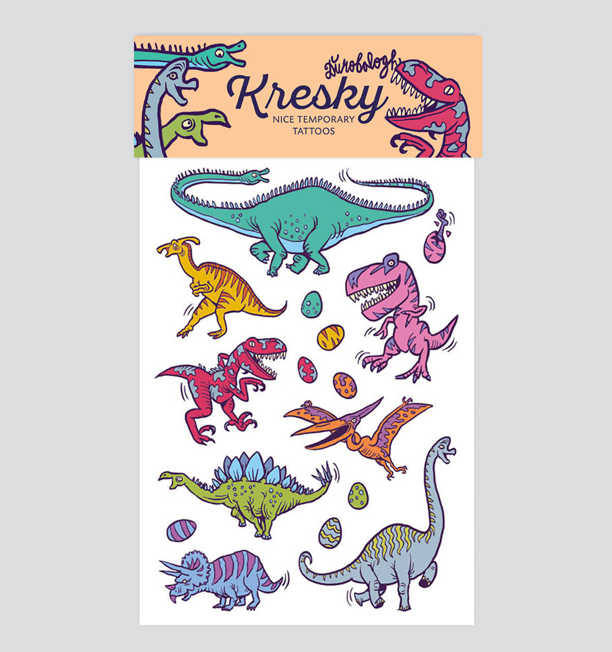 Dočasné tetovačky - Dinosaury
