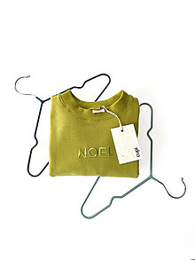 Detské oblečenie - Detská mikina s menom NOEL - lime - 15512622_