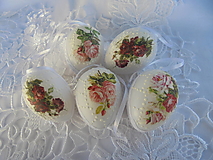 Dekorácie - Veľkonočné vajíčka-sama ruža - 15511816_
