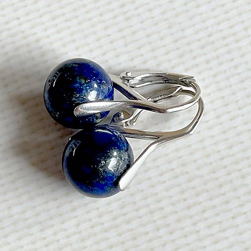 Lapis Lazuli Earrings AG925 / Strieborné náušnice s lazuritom A0047