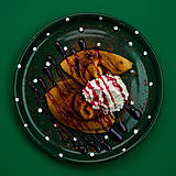 Nádoby - Zelený moderný plytký tanier - 15514414_