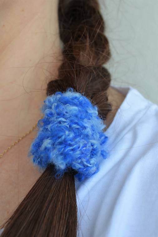 Gumičky do vlasov mix II (Modrá)