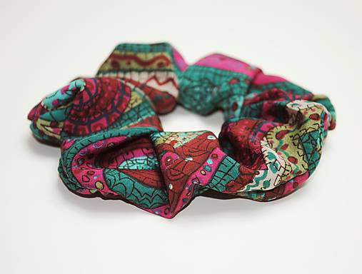 Ozdoby do vlasov - Scrunchies 'summer love' - 15515383_