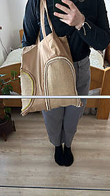 Nákupné tašky - Macramé taška - 15514967_
