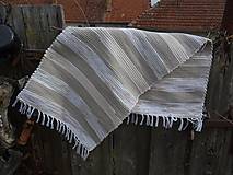 Úžitkový textil - Tkaný koberec béžovo-hnedý - 15517780_