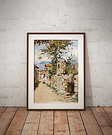 Kresby - Art Print| Maľba Taliansky vidiek - 15519692_