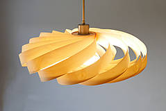 Svietidlá - L06B 50 Visiaca lampa z brezovej dyhy - 15519944_