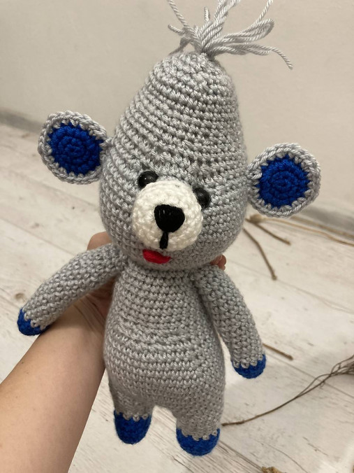 Hračky - Myška / háčkovaná hračka/ - 15520202_