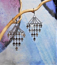 Sady šperkov - Krehká krása ocele II (náušnice) - 15521827_