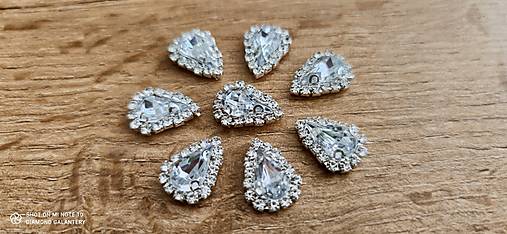 Galantéria - 	Našívacia aplikácia s lôžkom - 10x15 mm - 15520817_