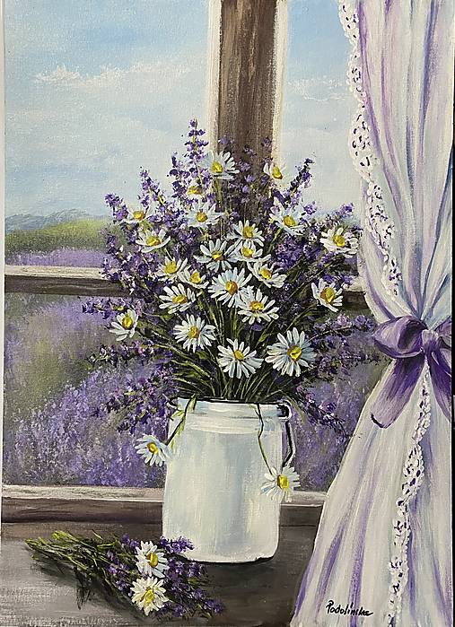 Obrazy - Zátišie levanduľa 50-70 cm - 15522851_