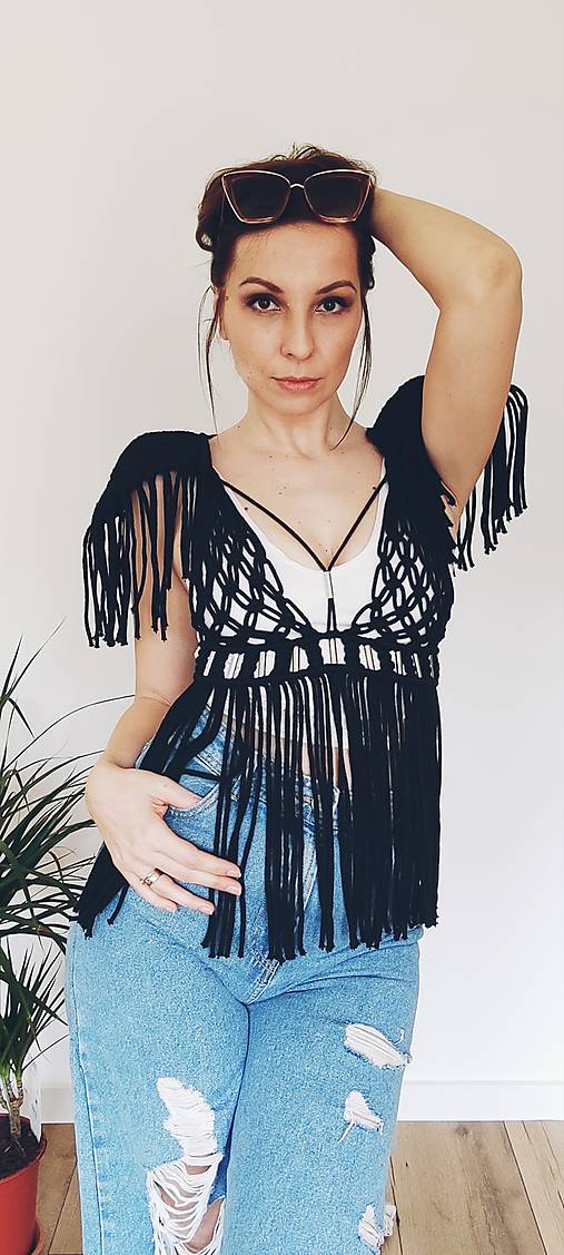 Macrame top -FALLEN ANGEL