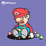 Topy, tričká, tielka - Vtipné tričko s farebnou potlačou Super Mario Bros- Dámske - 15521379_