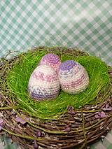 Dekorácie - háčkované vajíčka s vôňou levandule - 15523018_