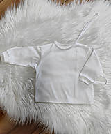 Detské oblečenie - Biela košieľka pre novorodenca - 15520853_