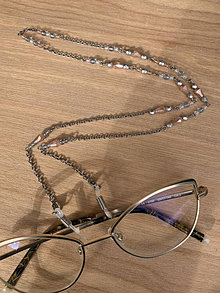 Iné šperky - retiazka na okuliare a náhrdelník - dva v jednom-oceľ - 15523065_