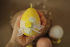 Veľkonočná sviečka - rozkvitnuté vajíčko (Žlté)
