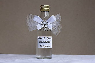 Darčeky pre svadobčanov - Mini fľaštičky na Vašu domácu pálenku pre hostí (2) - 15525352_