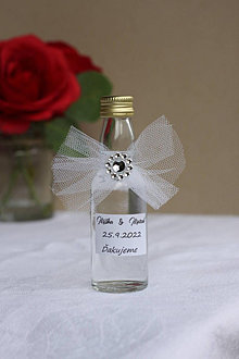 Darčeky pre svadobčanov - Mini fľaštičky na Vašu domácu pálenku pre hostí (4) - 15525360_
