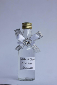 Darčeky pre svadobčanov - Mini fľaštičky na Vašu domácu pálenku pre hostí (5) - 15525374_