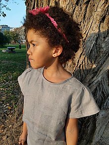 Detské oblečenie - Dievčenská blúzka CHASCA, šedá - 15525540_