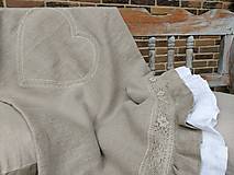 Úžitkový textil - Ľanový prehoz Madame de Pompadour II - 15526178_