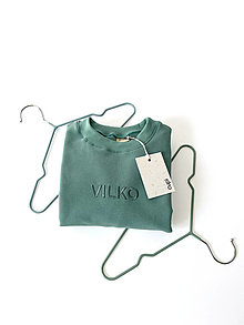 Detské oblečenie - Detská mikina s menom VILKO - old green - 15528625_