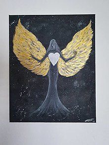 Obrazy - Obraz " v náručí anjela" - 15528222_
