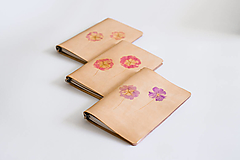  - Zápisník farbený pigmentom z kvetov A5 - 15531727_